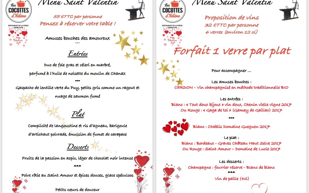 Saint Valentin – 14 février 2020